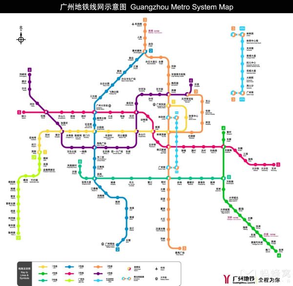 广州地铁全景新线路图：解锁羊城轨道交通新格局